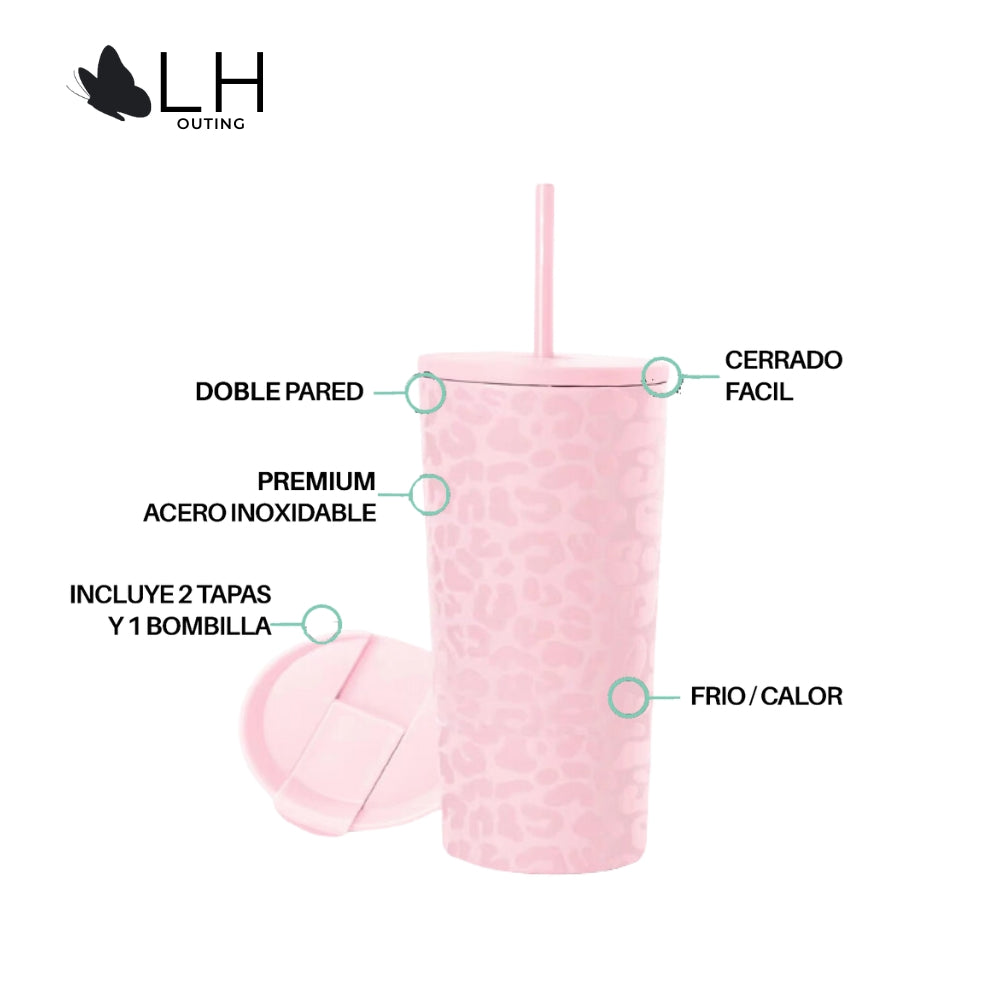 Vaso Térmico 460ml + 2 Tapas